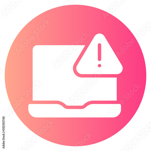 warning gradient icon