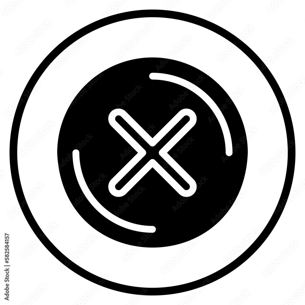 Obraz premium irritant glyph icon