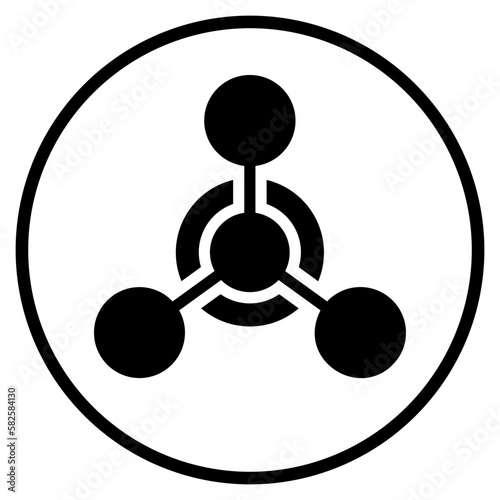 chemical weapon glyph icon