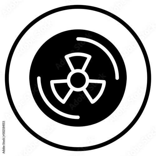 radiation glyph icon