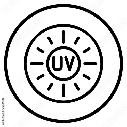 uv line icon
