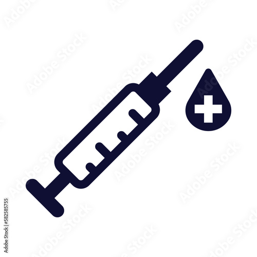 medical, injection, syringe, injection syringe icon