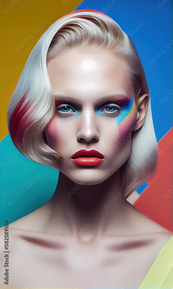 Beautiful woman. Fashion concept art for tv commercials, movie costumes and music album covers.