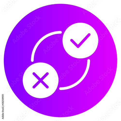 decision making gradient icon