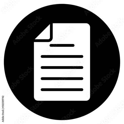 document glyph icon