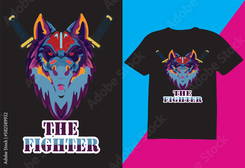The fighter, T-shirt Design