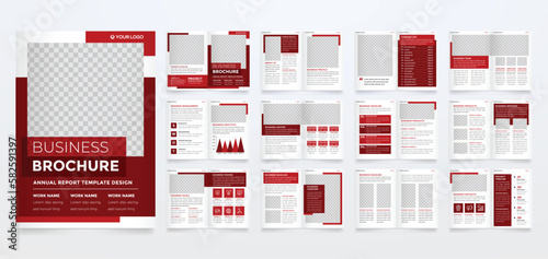 minimalist brochure template with modern concept and minimalist layout use for business profile and product catalog