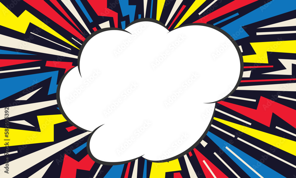 Obraz premium Comic book explosion background. - Vector.