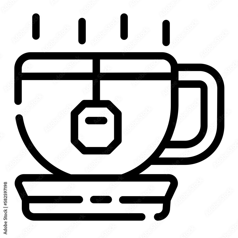 Obraz premium beverage tea icon