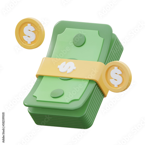 Banking icon 3d rendering illustration