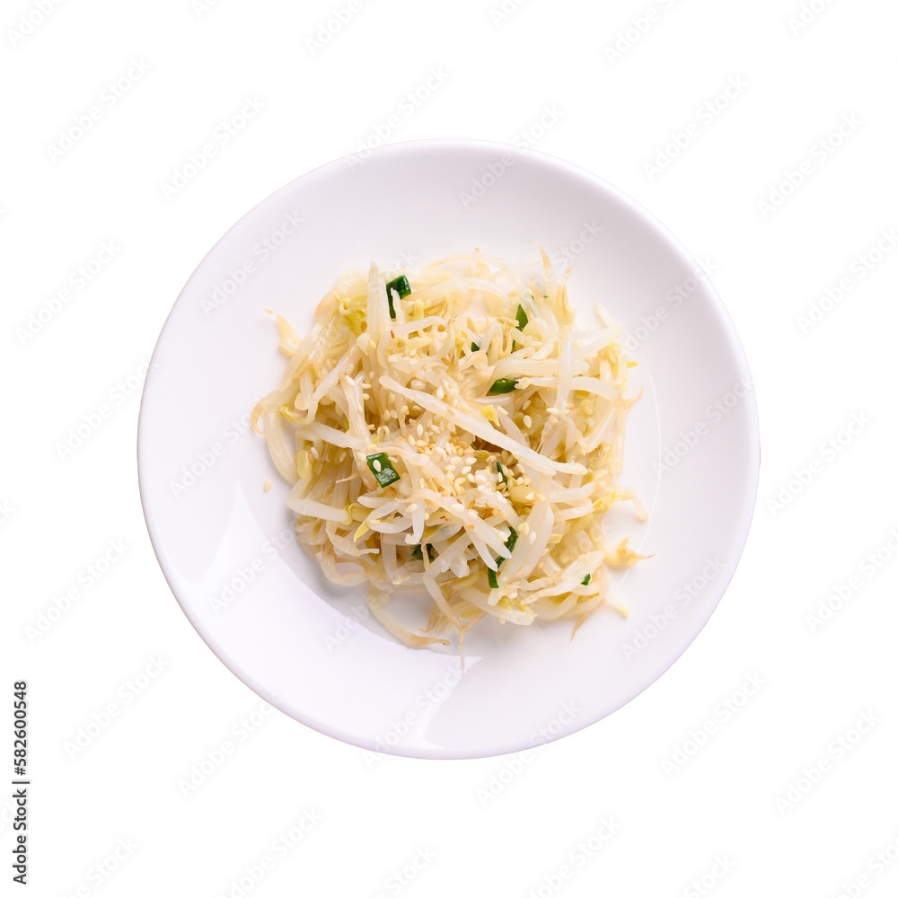 Mung bean sprouts salad (Kongnamul Muchim), Korean food side dish Mung bean sprouts salad (Kongnamul Muchim), Korean food side dish