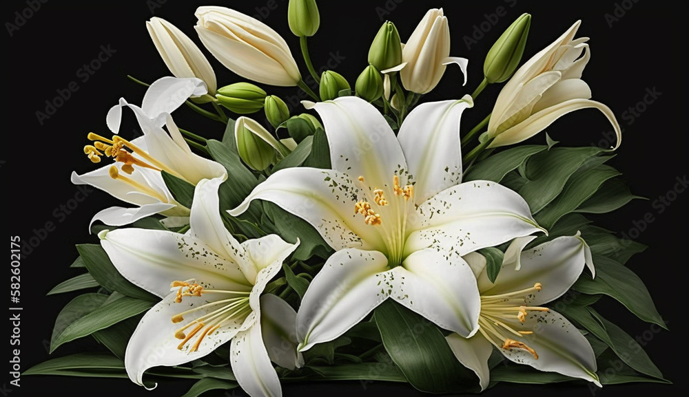 Obraz premium beauty in a single flower head ,generative AI