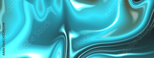 Luxurious smooth shiny  blue liquid marble texture background. Abstract colorful liquid oil marble picture with glowing effect. Luxurious colorful liquid marble surfaces design.  