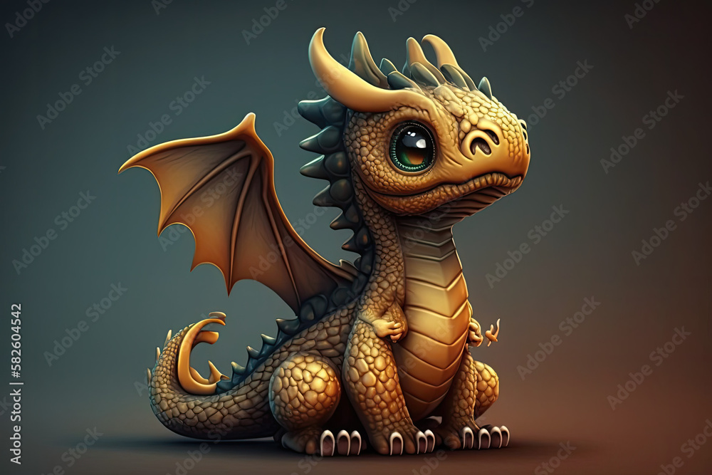 cute dragon mascot - made with generative ai cute dragon mascot - made with generative ai