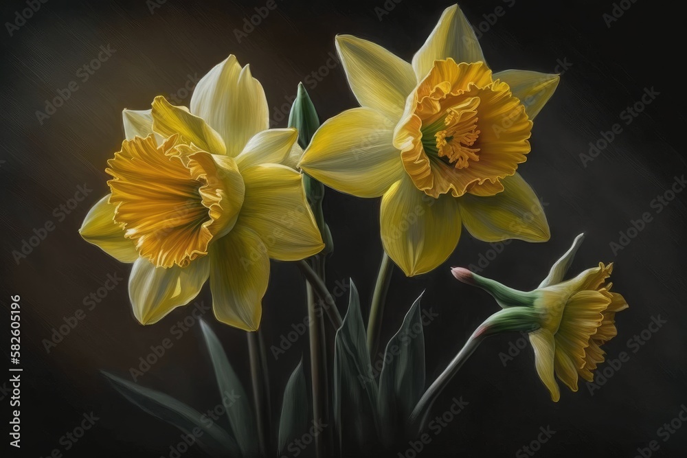 Fototapeta premium yellow iris flower