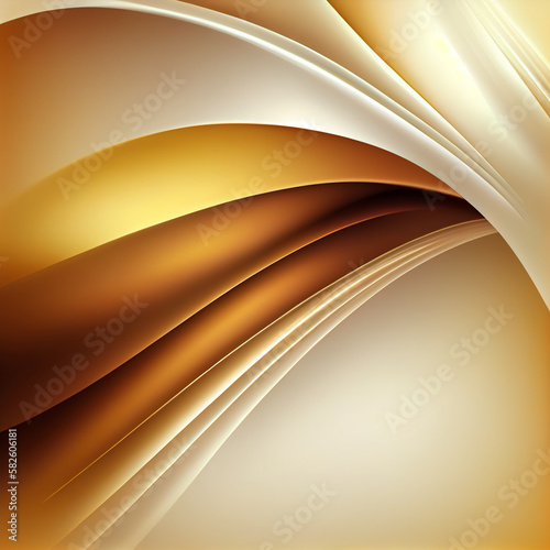 brown and white, abstract background design, gradient, blur, modern, Generative AI
