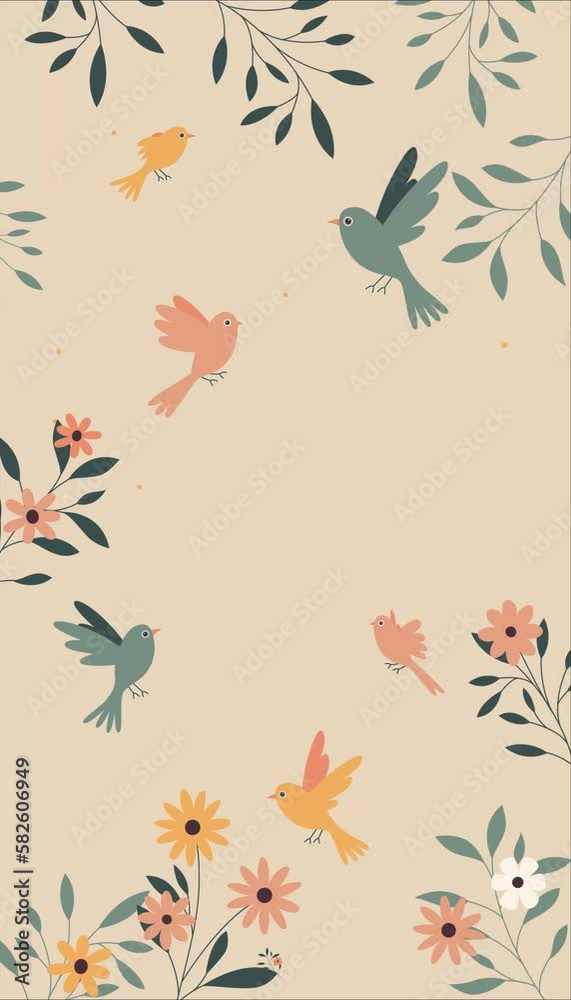 Happy Spring Day Vertical Animation