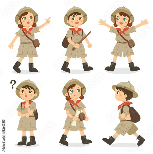 探検隊の子どもたちセット２