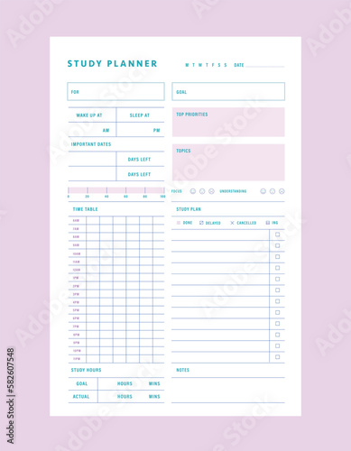 Study Project Planner. 
