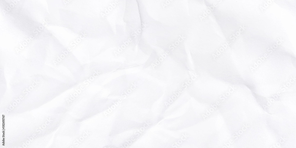 Texture of white, crumpled paper. Crumpled paper effect, flyers, texture, posters. Abstract vector background.