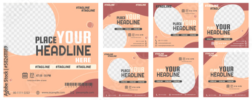 poster template set. banner template design, suitable for posters, promotions, banners, magazine covers, media sosial, postingan, iklan anda photo