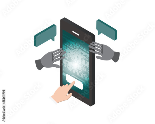 AI chatbot with large language models of Prompt engineering of using artificial intelligence and natural language processing
