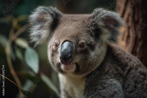 adorable koala. Generative AI © AkuAku