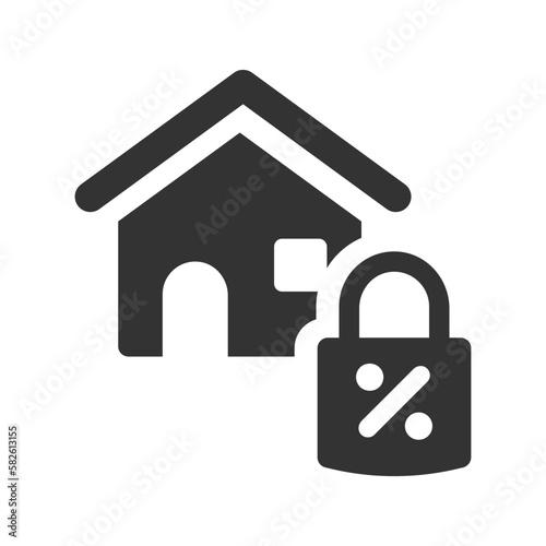 Secured home loan icon