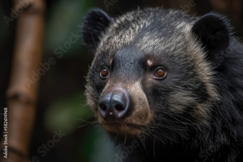 Bearcat or binturong head, March 18, 2019. Generative AI