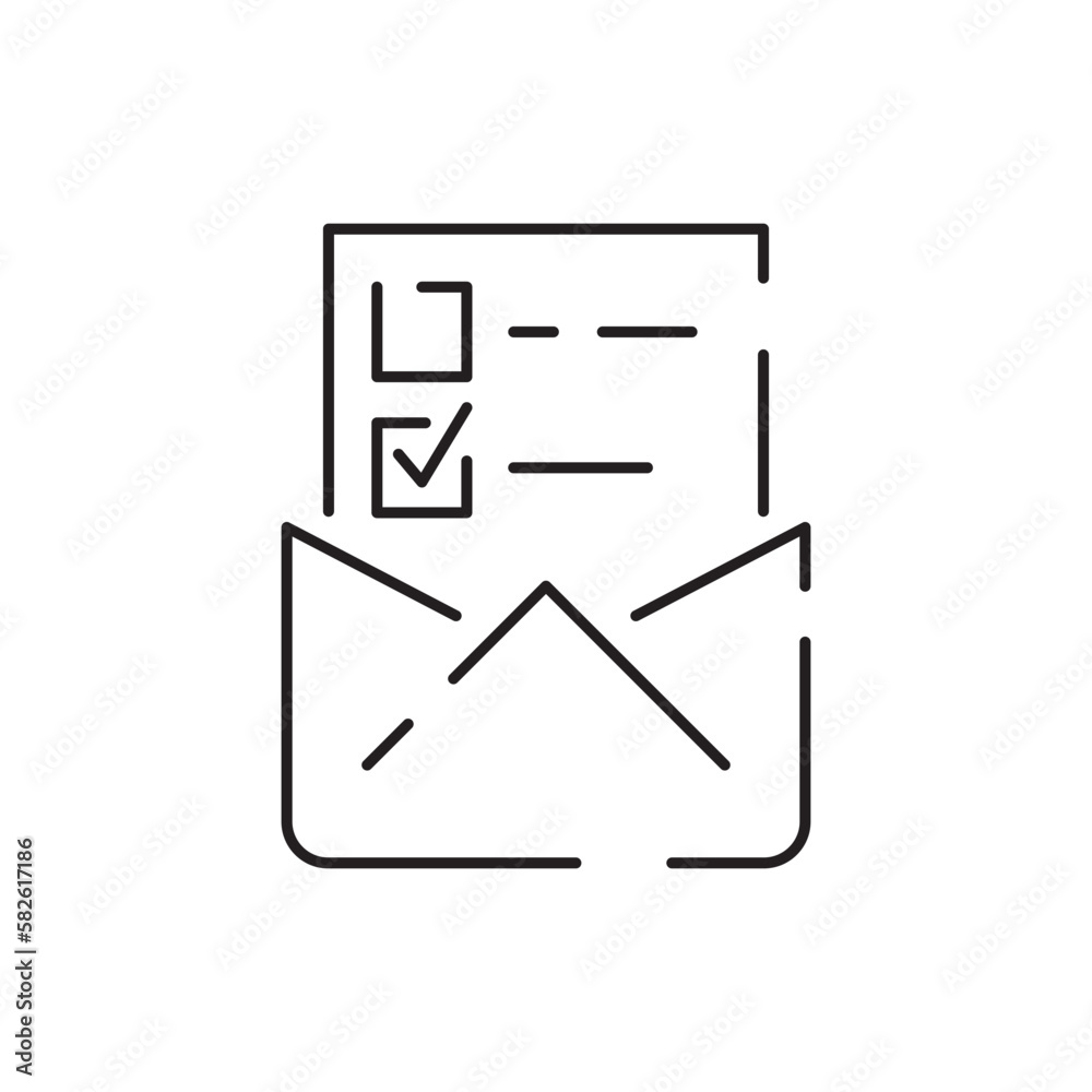 Political Election Vector line icon. Politics or Politician. Voting and vote Political Election Vector line icon. Politics or Politician. Voting and vote