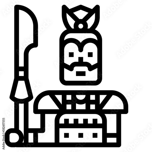 warrior icon style