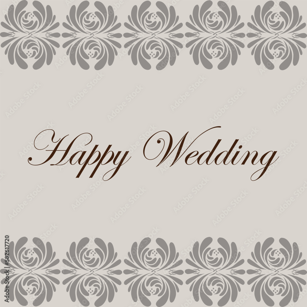 Beautiful Wedding card with floral design in vector
Text: 