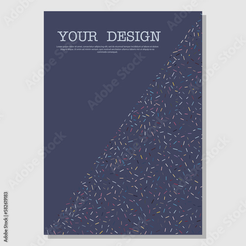 Abstract flower arrangement. Template for creative ideas for the design of title pages, covers, books, brochures, leaflets, posters, booklets. Layout of the interior and decoration ideas