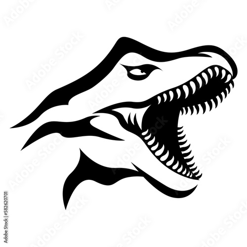 Modern T-Rex logo. Vector illustration.