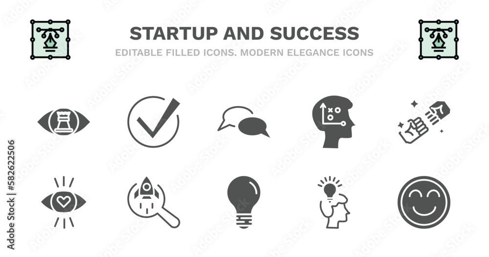 set of startup and success filled icons. startup and success glyph icons such as accept, discussion, strategical planning, rivalry, attractive, attractive, startup project search, bulb, head, set of startup and success filled icons. startup and success glyph icons such as accept, discussion, strategical planning, rivalry, attractive, attractive, startup project search, bulb, head,