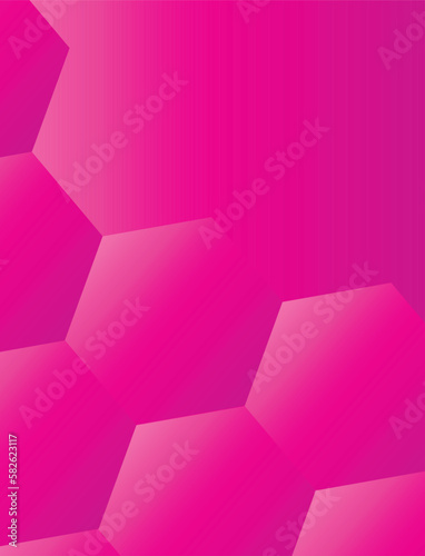 Pink Diamond Pattern, with hexagons abstract background