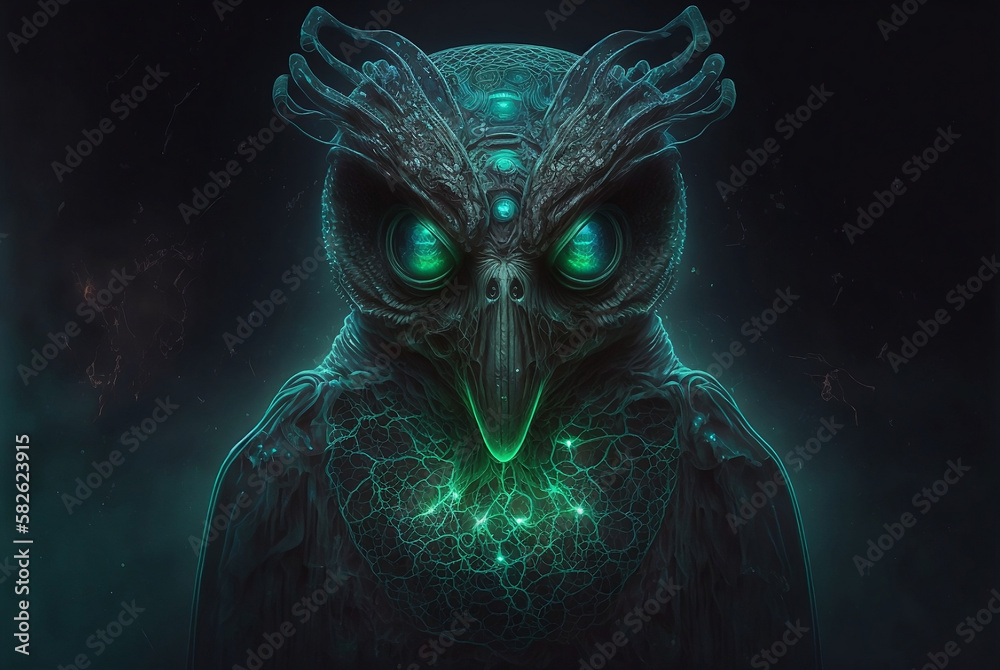 Glowing Owl Generative AI Glowing Owl Generative AI