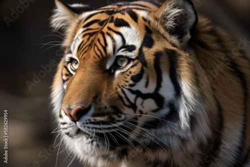 A Bengal tiger portrait. Generative AI