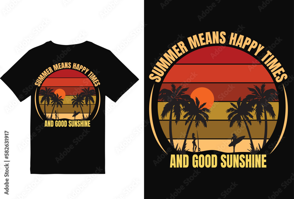 summer Tshirt design,sea beach tshirt design,California design