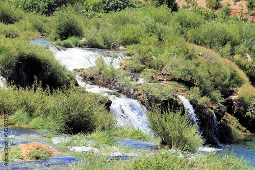 rapids on the Zrmanja river, Croatia photo