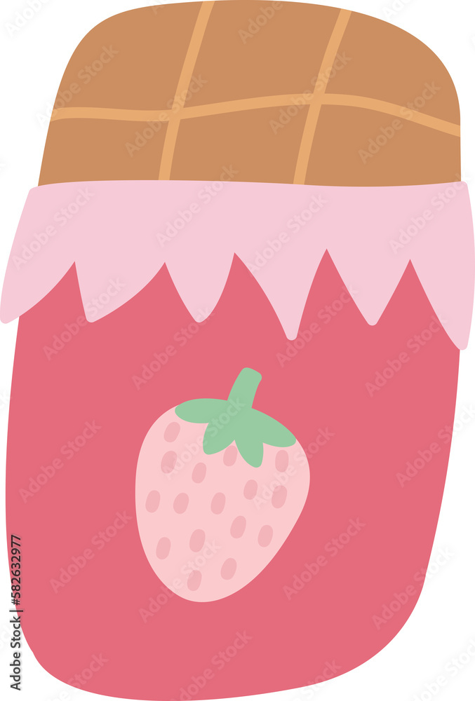 Sweets decorative elements in cartoon style