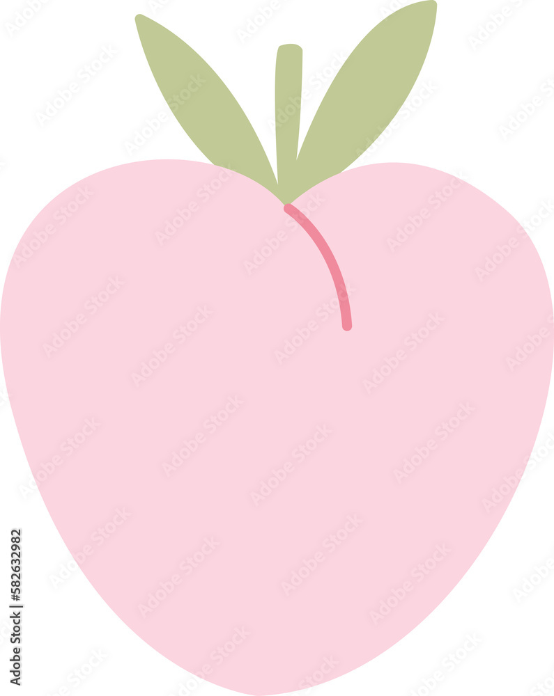 Healthy Fruit hand drawn design in pastel colors Healthy Fruit hand drawn design in pastel colors