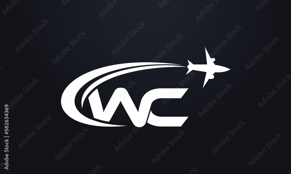 Tour and travel logo design, Airline agency symbol and aviation company monogram vector Tour and travel logo design, Airline agency symbol and aviation company monogram vector