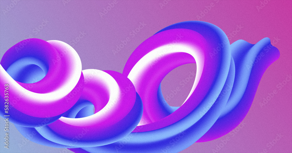Abstract purple pink gradient 3D caramel candy curved line Abstract purple pink gradient 3D caramel candy curved line