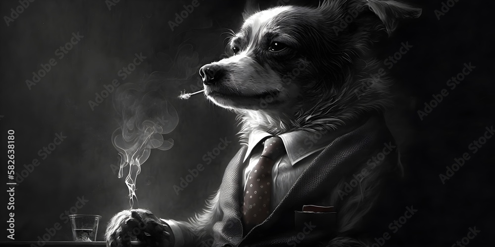 animal in a blazer, generative AI animal in a blazer, generative AI