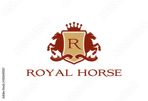 Royal Horse Logo Template