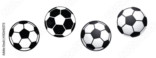 classic soccer ball football set of 4
