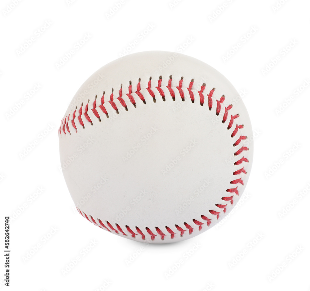 New traditional baseball ball isolated on white New traditional baseball ball isolated on white