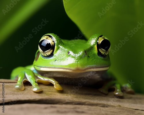  Frog peeking out