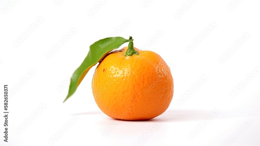 Satsuma fruit isolated on white background created with generative AI technology